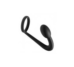 Explorer Cock Ring Prostate Plug Black